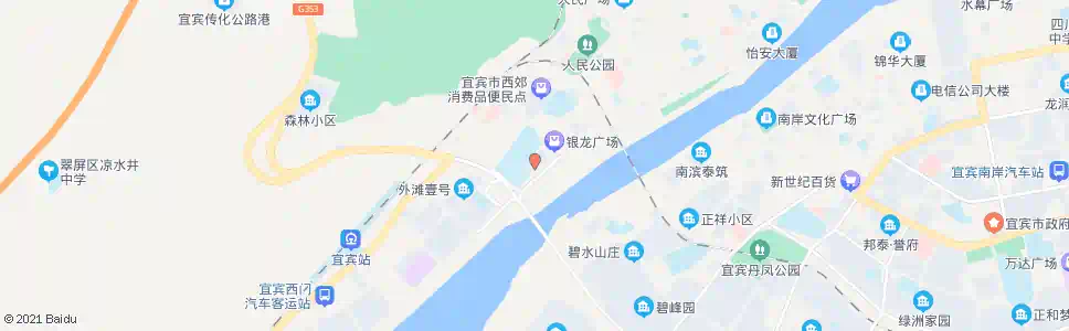 宜宾南一中实验B区_公交站地图_宜宾公交_妙搜公交查询2025