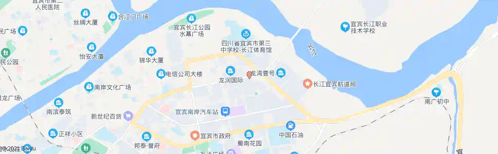 宜宾长江桥南_公交站地图_宜宾公交_妙搜公交查询2025