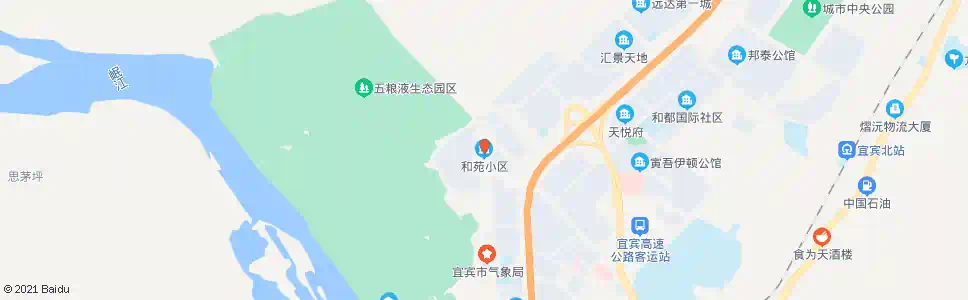 宜宾和苑小区_公交站地图_宜宾公交_妙搜公交查询2025