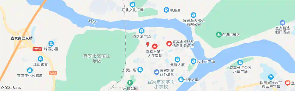 宜宾北正街_公交站地图_宜宾公交_妙搜公交查询2025