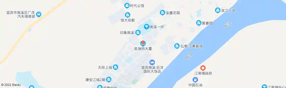 宜宾凯瑞特大厦_公交站地图_宜宾公交_妙搜公交查询2025