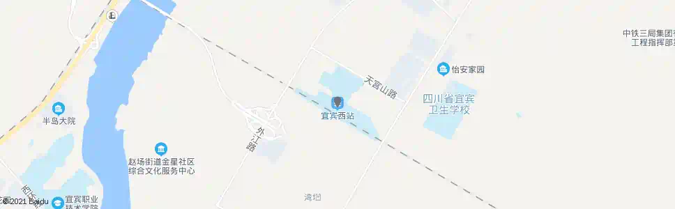 宜宾西客站_公交站地图_宜宾公交_妙搜公交查询2025