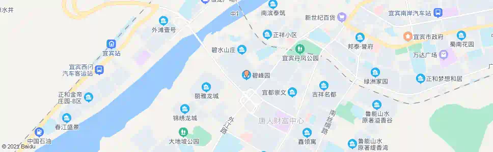 宜宾碧峰园_公交站地图_宜宾公交_妙搜公交查询2025