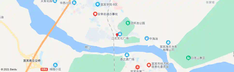 宜宾流杯池公园_公交站地图_宜宾公交_妙搜公交查询2025