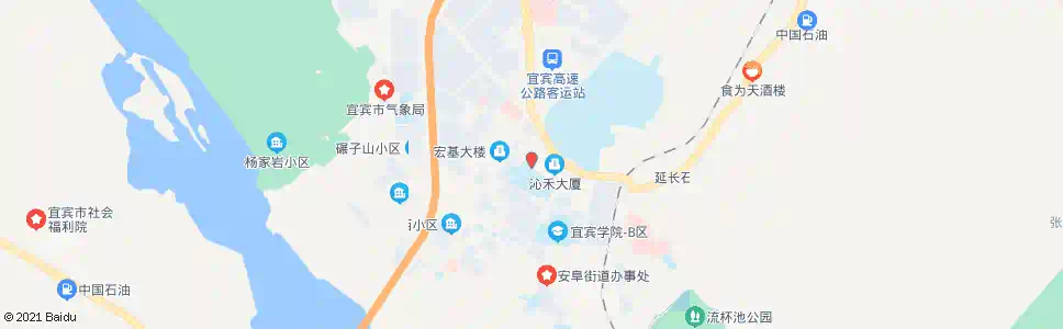 宜宾新四中_公交站地图_宜宾公交_妙搜公交查询2025