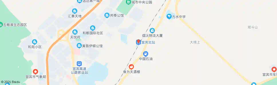 宜宾吊北路_公交站地图_宜宾公交_妙搜公交查询2025
