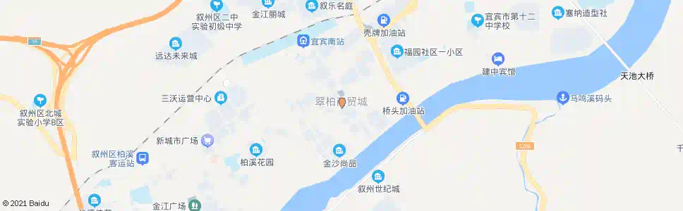 宜宾翠柏商贸城_公交站地图_宜宾公交_妙搜公交查询2025
