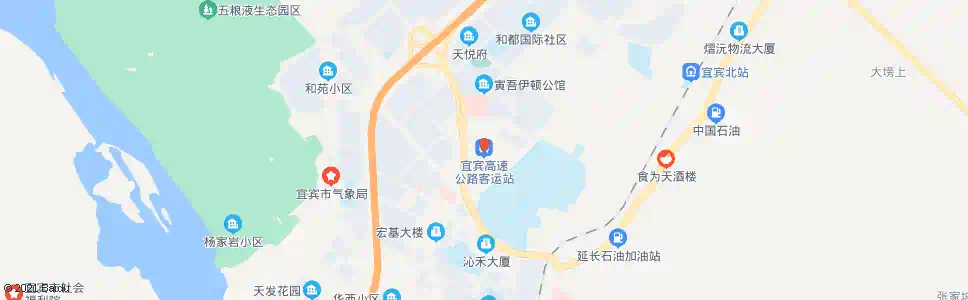 宜宾高发路口_公交站地图_宜宾公交_妙搜公交查询2025