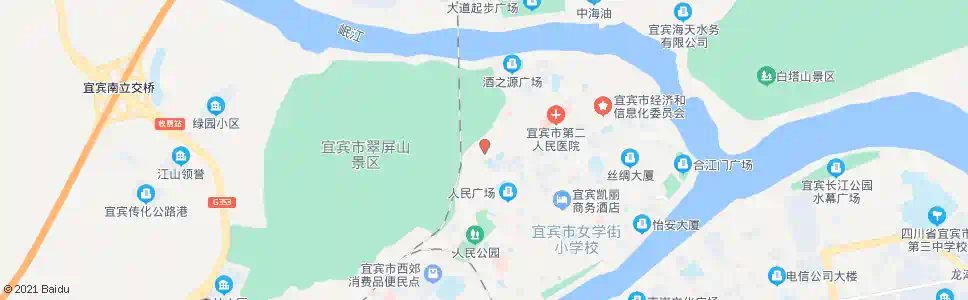 宜宾印刷厂_公交站地图_宜宾公交_妙搜公交查询2025