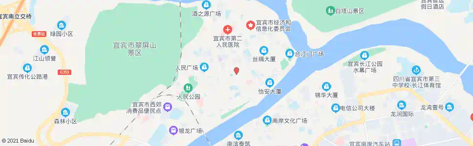 宜宾西街_公交站地图_宜宾公交_妙搜公交查询2025