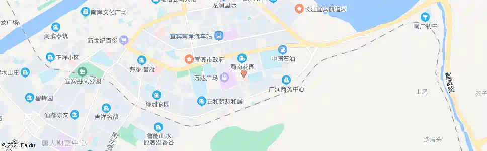 宜宾宜宾电大_公交站地图_宜宾公交_妙搜公交查询2025
