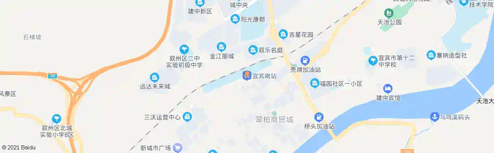 宜宾南客站_公交站地图_宜宾公交_妙搜公交查询2025