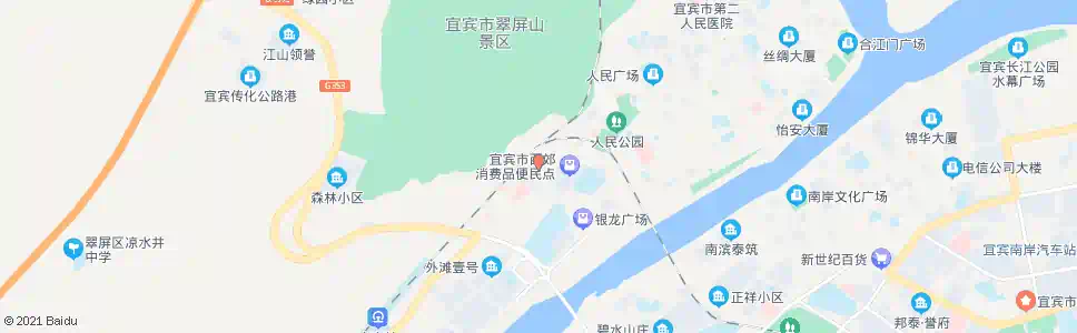 宜宾西郊_公交站地图_宜宾公交_妙搜公交查询2025