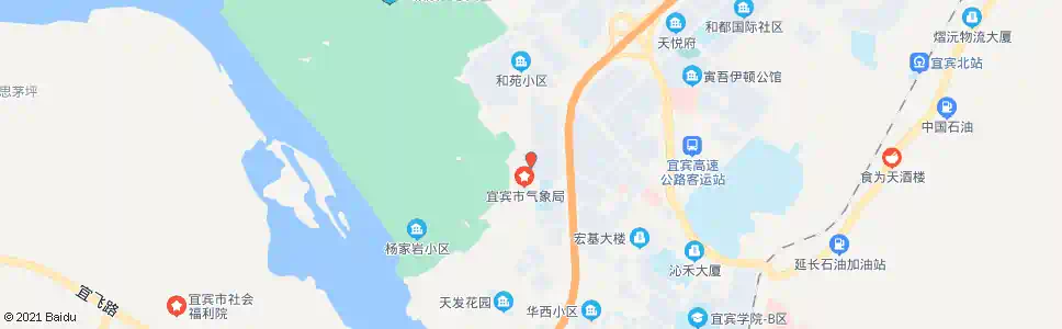 宜宾气象站_公交站地图_宜宾公交_妙搜公交查询2025