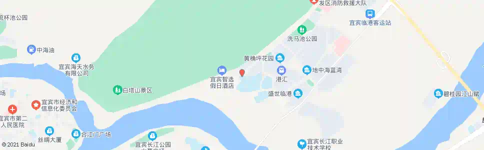 宜宾宜宾工职校(北门)_公交站地图_宜宾公交_妙搜公交查询2025