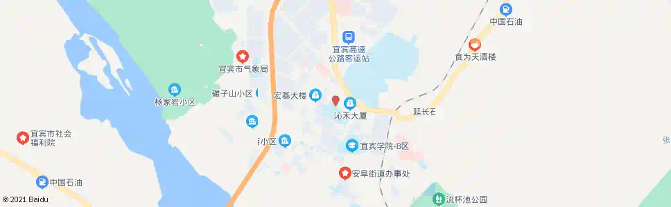 宜宾四中新校区_公交站地图_宜宾公交_妙搜公交查询2025