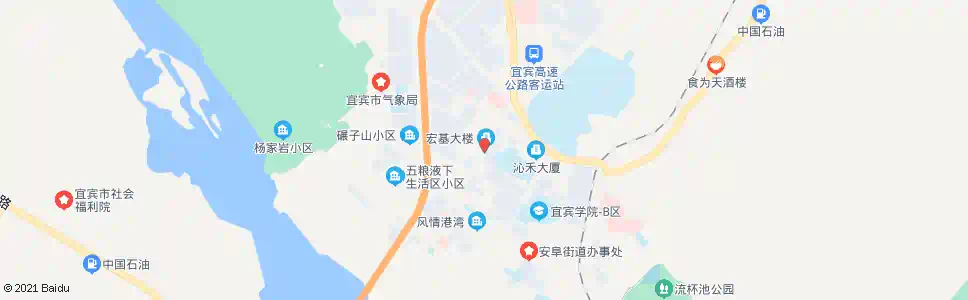 宜宾大转盘_公交站地图_宜宾公交_妙搜公交查询2025