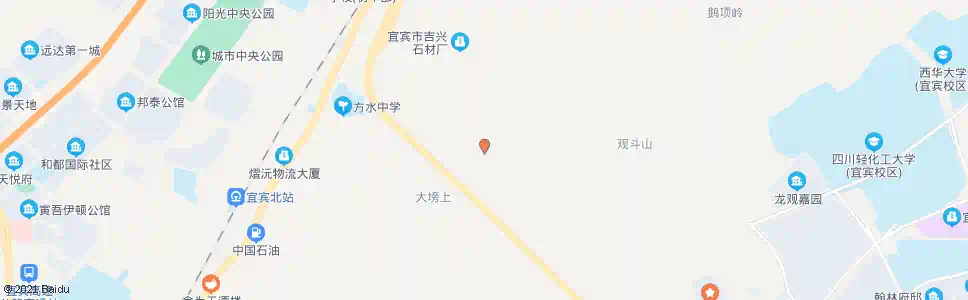 宜宾观斗山温泉_公交站地图_宜宾公交_妙搜公交查询2025