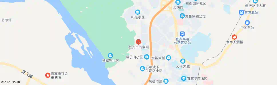 宜宾气象局_公交站地图_宜宾公交_妙搜公交查询2025