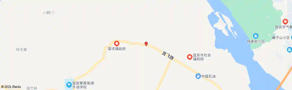 宜宾菜坝中学_公交站地图_宜宾公交_妙搜公交查询2025