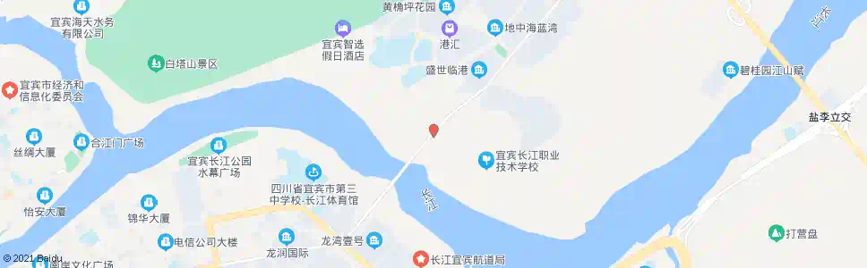 宜宾长江桥北_公交站地图_宜宾公交_妙搜公交查询2025