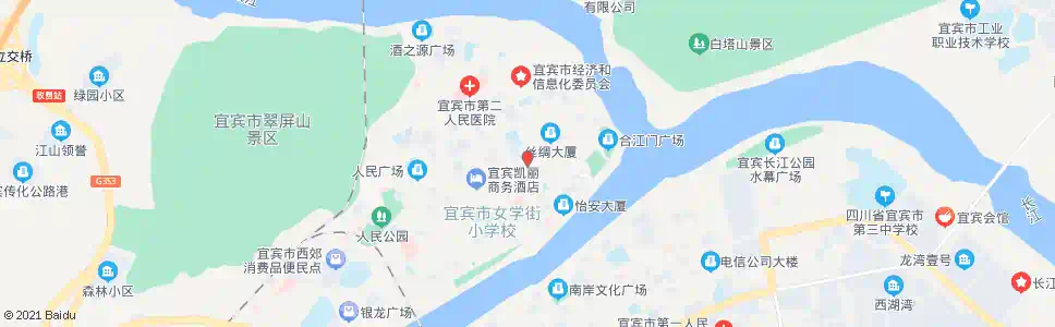 宜宾东街_公交站地图_宜宾公交_妙搜公交查询2025