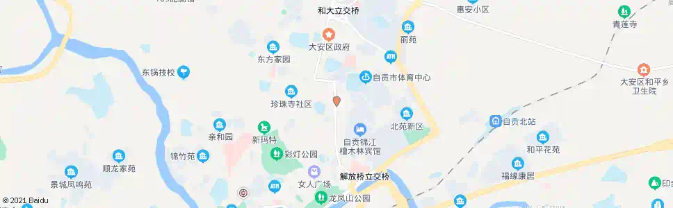 自贡手机一条街(檀木林)_公交站地图_自贡公交_妙搜公交查询2025