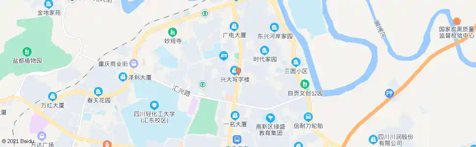 自贡兴大电脑数码广场_公交站地图_自贡公交_妙搜公交查询2025