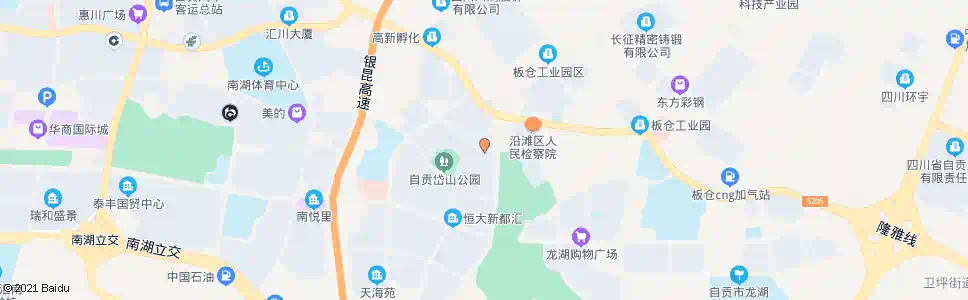自贡龙湖郡_公交站地图_自贡公交_妙搜公交查询2025
