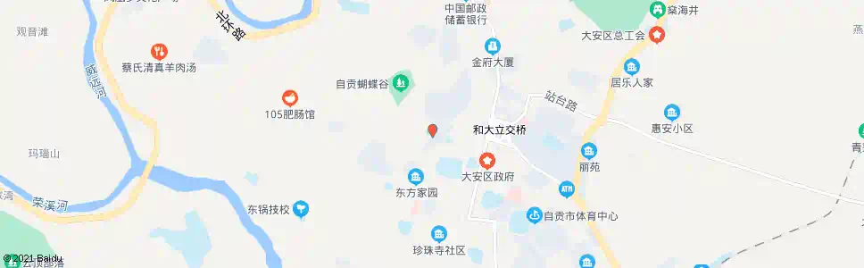 自贡两口塘_公交站地图_自贡公交_妙搜公交查询2025