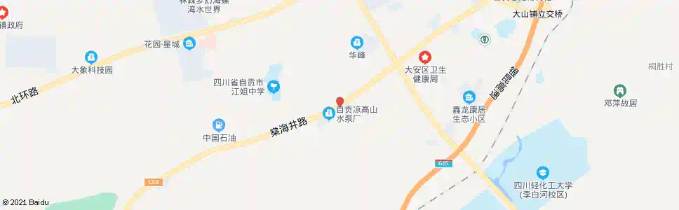 自贡牌坊坝_公交站地图_自贡公交_妙搜公交查询2025