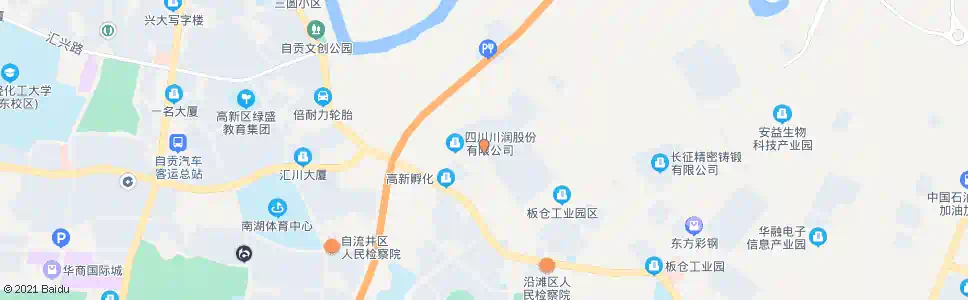 自贡蓝天科技_公交站地图_自贡公交_妙搜公交查询2025