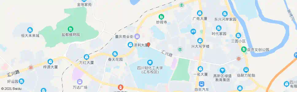 自贡汇兴路_公交站地图_自贡公交_妙搜公交查询2025