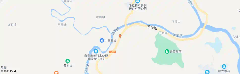 自贡雷公滩_公交站地图_自贡公交_妙搜公交查询2025