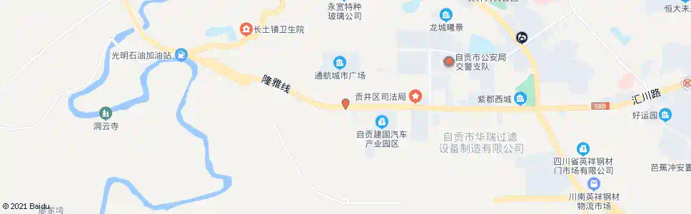 自贡黄桷村_公交站地图_自贡公交_妙搜公交查询2025