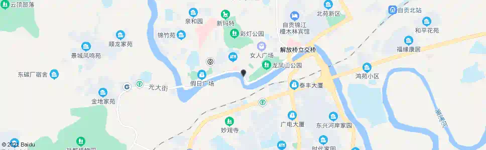 自贡沙湾饭店_公交站地图_自贡公交_妙搜公交查询2025