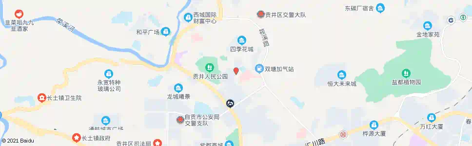 自贡青杠林_公交站地图_自贡公交_妙搜公交查询2025