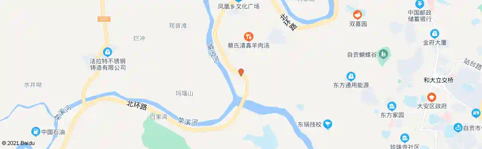 自贡芦蒿冲_公交站地图_自贡公交_妙搜公交查询2025
