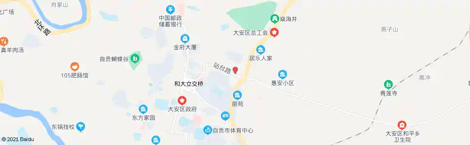 自贡二十九中_公交站地图_自贡公交_妙搜公交查询2025
