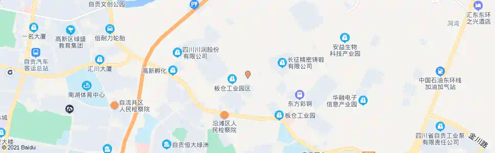 自贡富川一支路_公交站地图_自贡公交_妙搜公交查询2025
