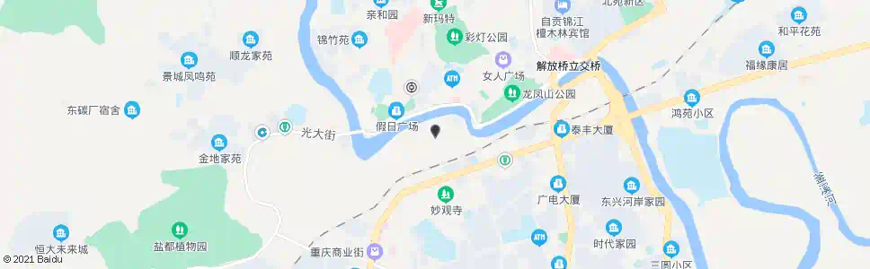 自贡富台山招呼站_公交站地图_自贡公交_妙搜公交查询2025