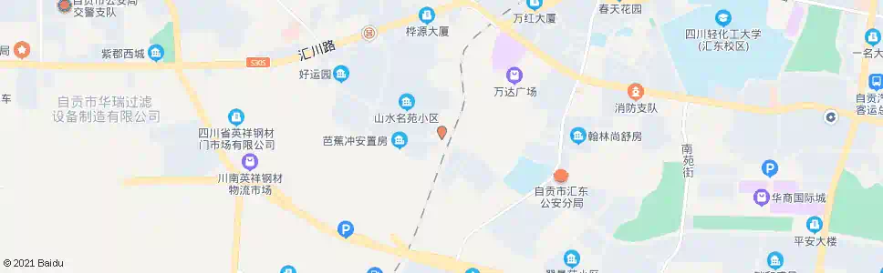自贡芭蕉冲_公交站地图_自贡公交_妙搜公交查询2025