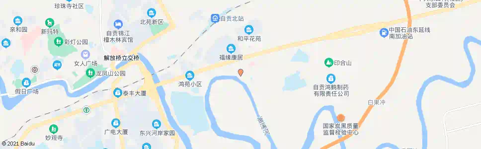 自贡鸿鹤坝上坝_公交站地图_自贡公交_妙搜公交查询2025