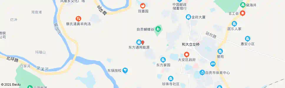 自贡七拐挢_公交站地图_自贡公交_妙搜公交查询2025
