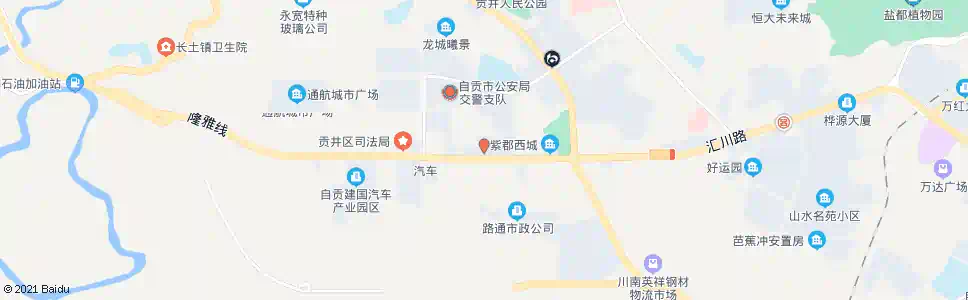 自贡市耐酸泵厂_公交站地图_自贡公交_妙搜公交查询2025