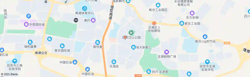 自贡恒大绿洲_公交站地图_自贡公交_妙搜公交查询2025