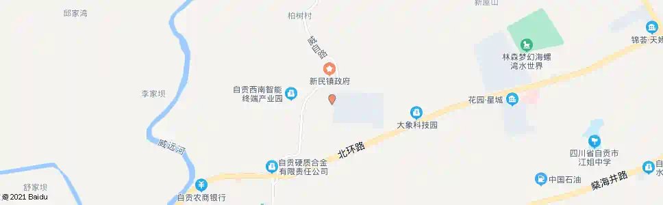 自贡汇维仕_公交站地图_自贡公交_妙搜公交查询2025