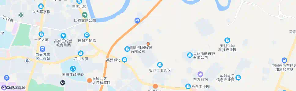 自贡荣川路_公交站地图_自贡公交_妙搜公交查询2025