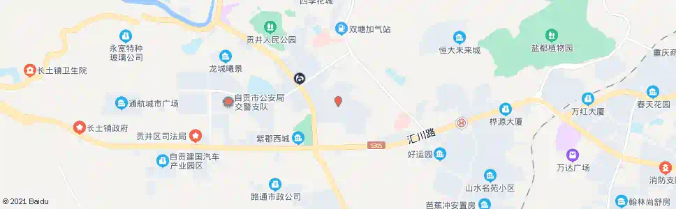 自贡蓝光贡山壹号_公交站地图_自贡公交_妙搜公交查询2025