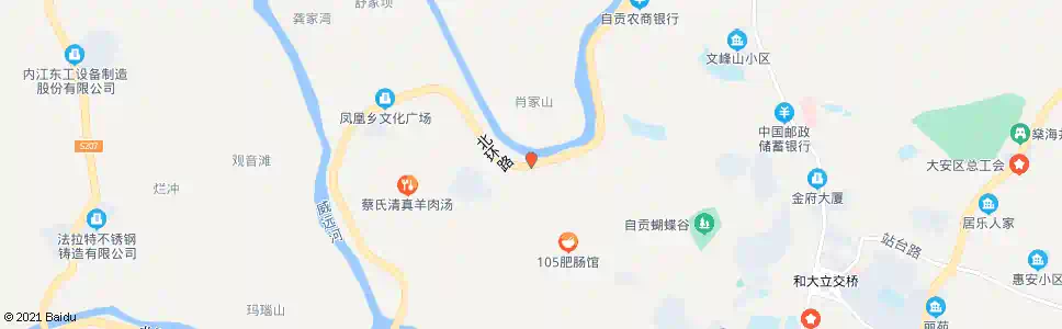 自贡沙鱼坝招呼站_公交站地图_自贡公交_妙搜公交查询2025